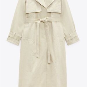 Zara Cream Trench Coat